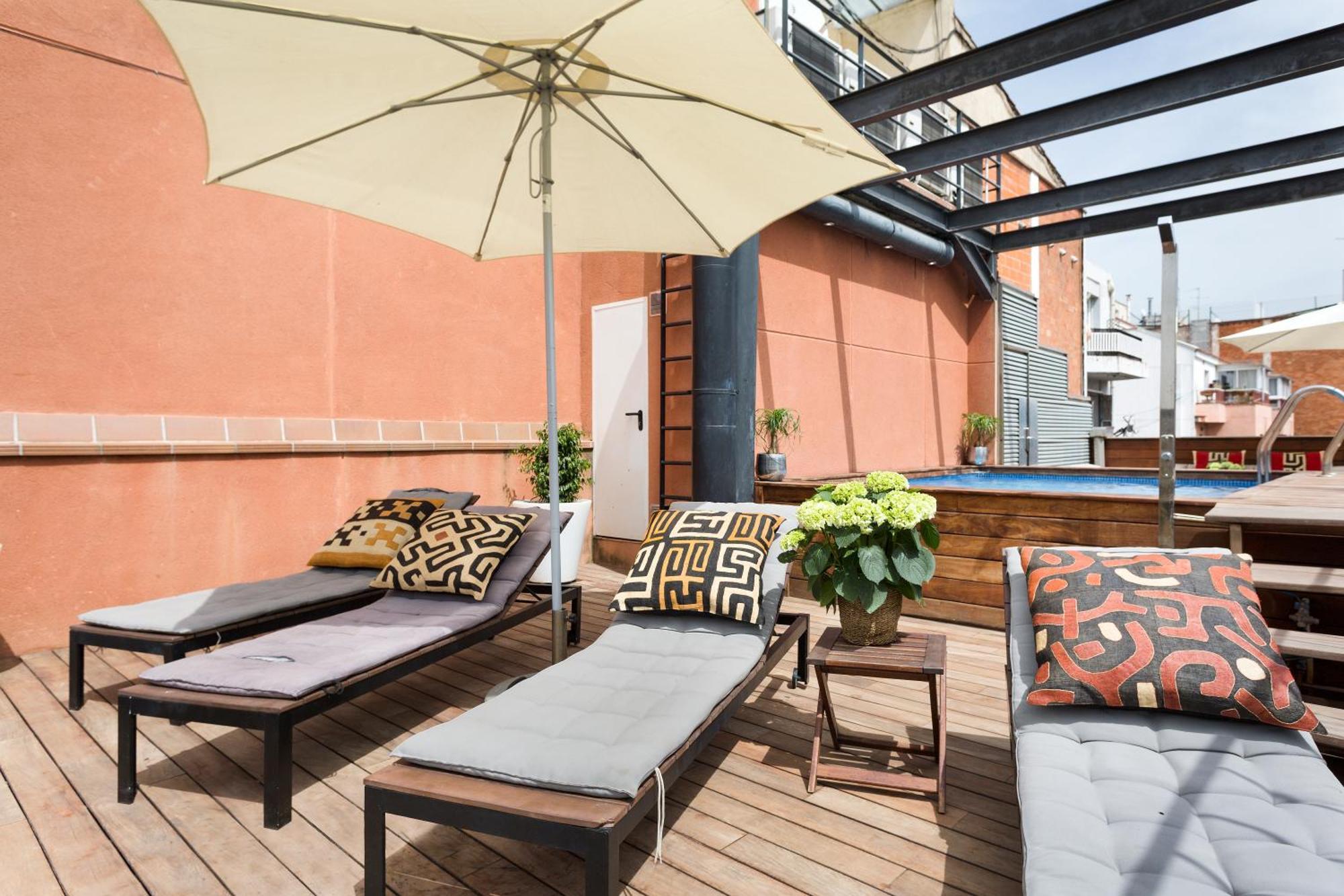Apartment Barcelona Rentals - Pool Terrace In City Center Szoba fotó